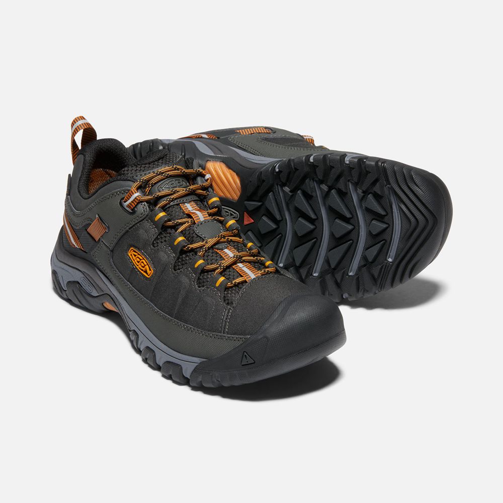 Zapatos de Seguridad Keen Mexico Negros/Dorados - Hombre Targhee Exp Waterproof - PO2835691